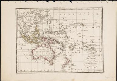 Oceanie ou Australasie et Polynesie et iles Asiatiques / dressee par P. Lapie, Geographe