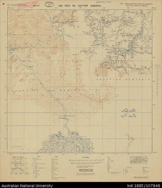 Indonesia, Papua, Netherlands Indies, Van Rees En Gauttier Gebergte, 1943, 1:250 000