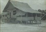 OIC's [Officer in Charge] house, Green River P/P [Patrol Post], Sepik District, [Papua New Guinea], 1954