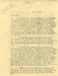 Letter 1 from Sidney Jennings Legendre, July 30, 1943