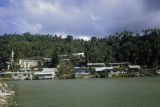 Federated States of Micronesia, waterfront homes on Weno Island in Chuuk State