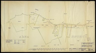 Aerodrome at Faleolo, plan showing ownership of land [copy of ms map]. [1943]. A.M.L.1557. Drawn by J.B. Radford