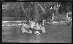 Cook Island girls with unidentified European man