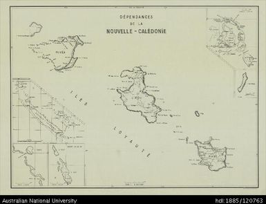 New Caledonia, Dependances de la Nouvelle-Caledonie, 1:300 000
