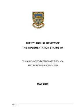 The 2nd Annual Review of the Implementation Status of Tuvalu's Integrated Waste Policy and Action Plan 2017-2026