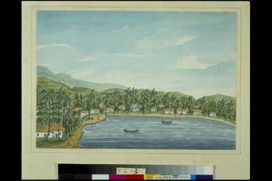 Part of a bay in Tahiti, South Seas