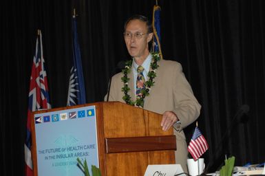 [Assignment: 48-DPA-09-29-08_SOI_K_Isl_Conf_AM] Insular Areas Health Summit [("The Future of Health Care in the Insular Areas: A Leaders Summit") at the Marriott Hotel in] Honolulu, Hawaii, where Interior Secretary Dirk Kempthorne [joined senior federal health officials and leaders of the U.S. territories and freely associated states to discuss strategies and initiatives for advancing health care in those communinties [48-DPA-09-29-08_SOI_K_Isl_Conf_AM_IOD_4743.JPG]