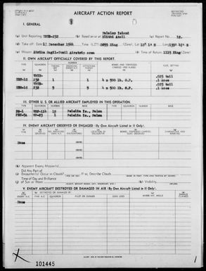 VMTB-232 - ACA Reps Nos 12-14 - Bombing Targets in the Yap Area, Carolines 12/17-20/44