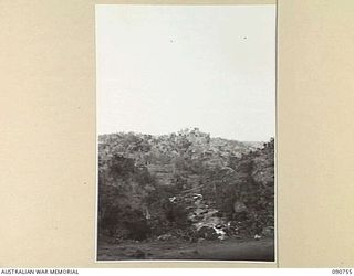 MORESBY AREA, NEW GUINEA. 1942-08-20. THE VIEW FROM THE MORESBY-KOITAKI ROAD ABOVE ROUNA FALLS LOOKING TOWARDS MORESBY