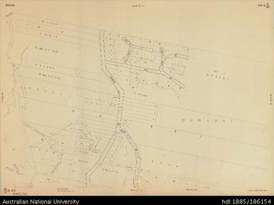 Fiji, Viti Levu, Suva, Cadastral, 2-Chain Series, Sheet M3-3-43, 1962, 1:1 584