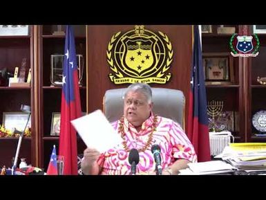 Feiloa'iga 'a le Palemia Laaulialemalietoa Leuatea Polataivao Fosi Schmidt & Media - 02 APR 2026