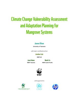 Climate change vulnerability assessment and adaptation planning for mangrove systems.