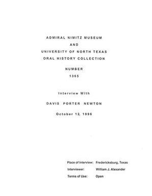 Oral History Interview with Davis Porter Newton, October 12, 1996