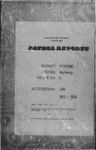 Patrol Reports. Morobe District, Mumeng, 1953 - 1956