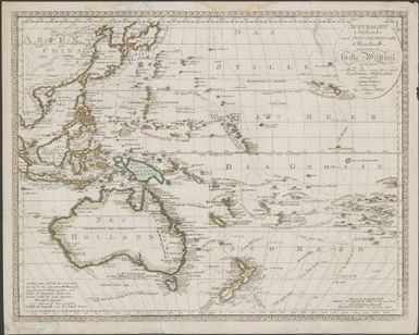 Australien (Sudland) auch Polynesien oder Inselwelt, insgemein der funfte Welttheil : genannt, nach den neuesten und bewahrtesten Hulfsmitteln entworfen / bey Johanes Walch