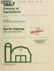 1987 census of agriculture, pt.34-North Dakota