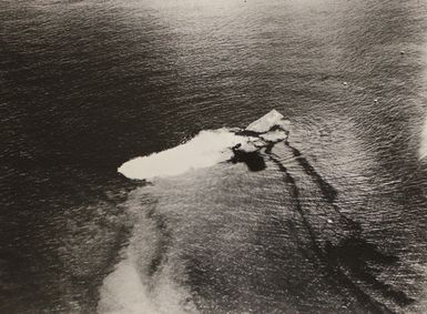 Sinking of the USS Saratoga after the Baker Day Explosion over Bikini Lagoon