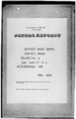 Patrol Reports. West Sepik District, Pagei, 1969 - 1970