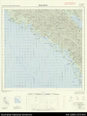 Solomon Islands, British Solomon Islands Protectorate, Malaita, Series: X711, Sheet 9-161-5, 1971, 1:50 000