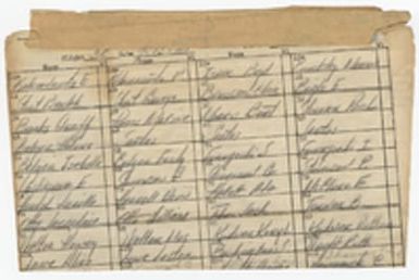 [Passenger manifest for United Air Lines Flight 35, July 13, 1951]