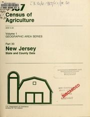 1987 census of agriculture, pt.30- New Jersey