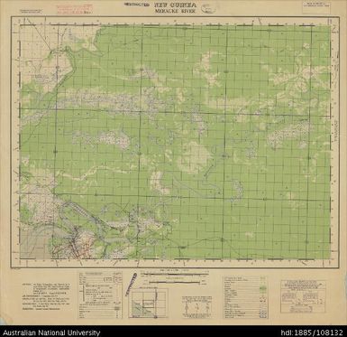 Indonesia, New Guinea, Merauke River, 1 Inch Series, Sheet 2117, 1944, 1:63 360