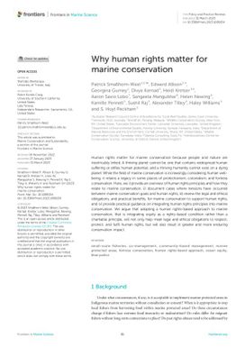 Why Human Rights matter for Marine Conservation