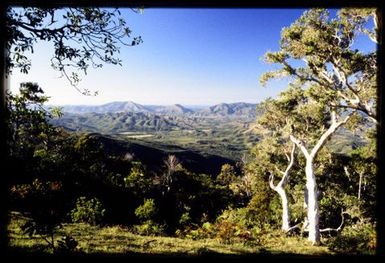 South into valleys east of Bourail