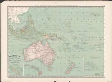 Rand, McNally & Co.'s indexed atlas of the world : map of Oceania and Malaysia