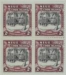 Stamps: Niue and Cook Islands Two Shillings