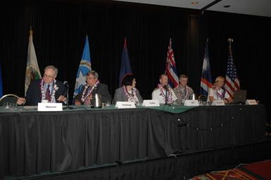 [Assignment: 48-DPA-09-29-08_SOI_K_Isl_Conf_PM] Insular Areas Health Summit [("The Future of Health Care in the Insular Areas: A Leaders Summit") at the Marriott Hotel in] Honolulu, Hawaii, where Interior Secretary Dirk Kempthorne [joined senior federal health officials and leaders of the U.S. territories and freely associated states to discuss strategies and initiatives for advancing health care in those communities.] [48-DPA-09-29-08_SOI_K_Isl_Conf_PM_DOI_0749.JPG]