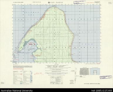 Papua New Guinea, Bougainville, Cape Hanpan, Series: AMS X713, Sheet 6742 IV, 1966, 1:50 000