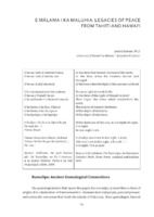 E Mālama i ka Maluhia: Legacies of Peace from Tahiti
and Hawaiʻi - Leilani Basham