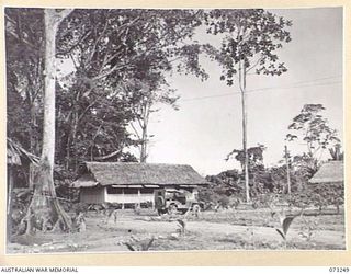 LAE, NEW GUINEA. 1944-05-20. THE ADMINISTRATION OFFICE OF THE SUPPLY AND STORES SECTION, HEADQUARTERS NORTHERN REGION, AUSTRALIAN NEW GUINEA ADMINISTRATIVE UNIT