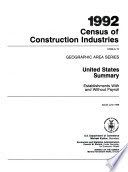 1992 census of construction industries Geographic area series