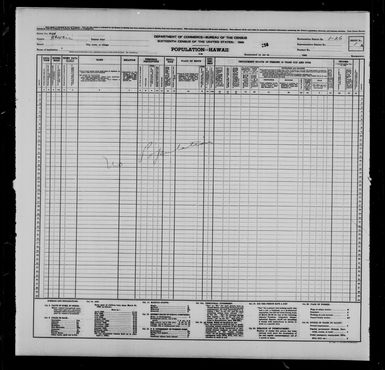 1940 Census Population Schedules - Hawaii - Hawaii County - ED 1-26