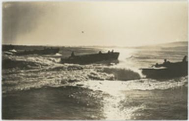U.S. Coast Guardsmen practice invasion landings