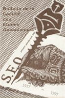 Bulletin de la Société des Études Océaniennes numéro 273-274