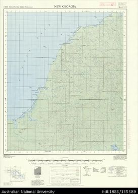 Solomon Islands, British Solomon Islands Protectorate, New Georgia, Series: X711, Sheet 8-157-2, 1970, 1:50 000
