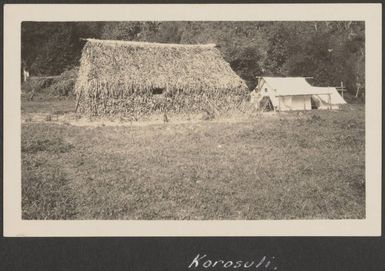 Surveyors' camp at Korosuli, July 1930