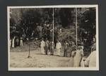 Government and military officials at ceremony, Papua New Guinea, c1945 to 1952?