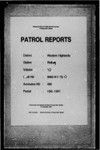 Patrol Reports. Western Highlands District, Wabag, 1961 - 1962