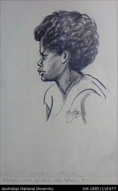 School girl [Veronica Nicholas] - Goroka High School, eastern highlands - N.G