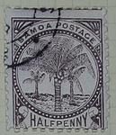 Stamp: Samoan Half Penny