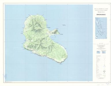 Carte de la Mélanésie au 1100.000 Archipel des Nouvelles Hebrides: Erromango (13)