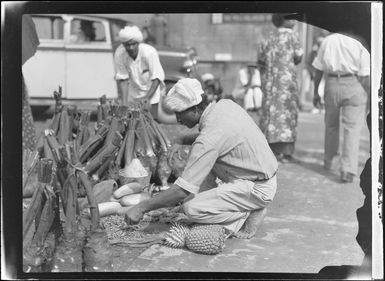 Market scene, Suva, Fiji