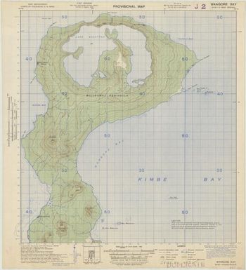 New Britain, provisional map (Wangore Bay)