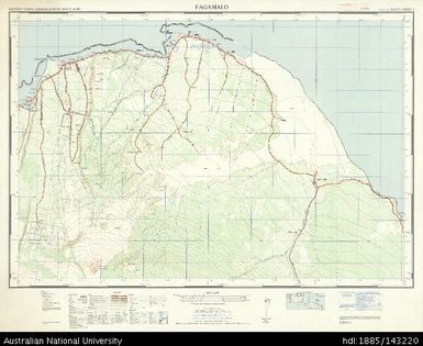 Samoa, Savai'i, Fagamalo, Series: NZMS 174, Sheet 4, 1969, 1:20 000