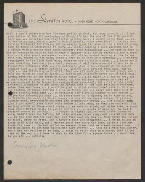 [Letter from Cornelia Yerkes, August 27, 1945]