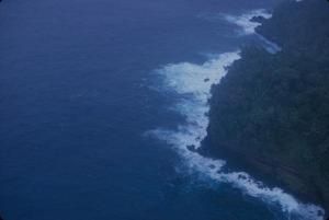 [Aerial view of coastline of American Samoa]